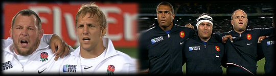 QF2 England v France anthems